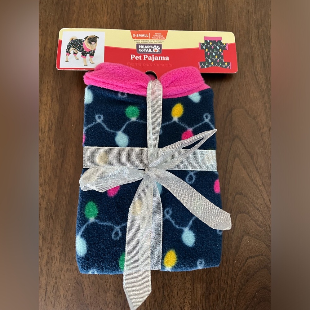 Holiday Lightbulb Dog Pajamas - NWT